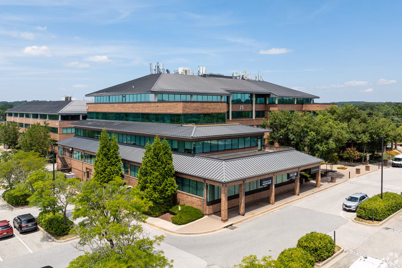 Exterior of the building at 25 Crossroads Drive in Owings Mills, Maryland