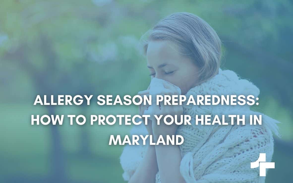 Maryland resident preparing for spring allergy season outdoors